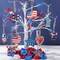 40-Set Wooden Patriotic Star Crafts Kit - Unfinished Wood Stars for 4th of July Ornaments - DIY Independence Day Hanging Decorations & Memorial Day Arts and Crafts for Kids & Adults